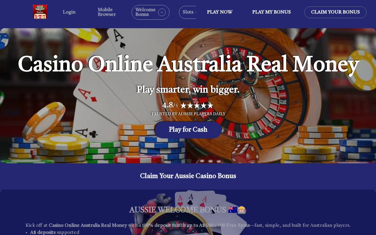 Casino Online Australia Real Money | Slots, Live Dealer & Ta preview