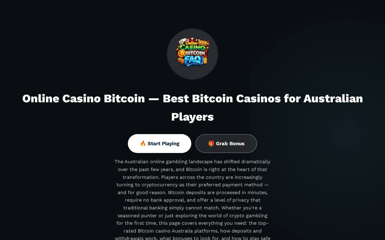 Online Casino Bitcoin - Crypto Gaming in Australia preview